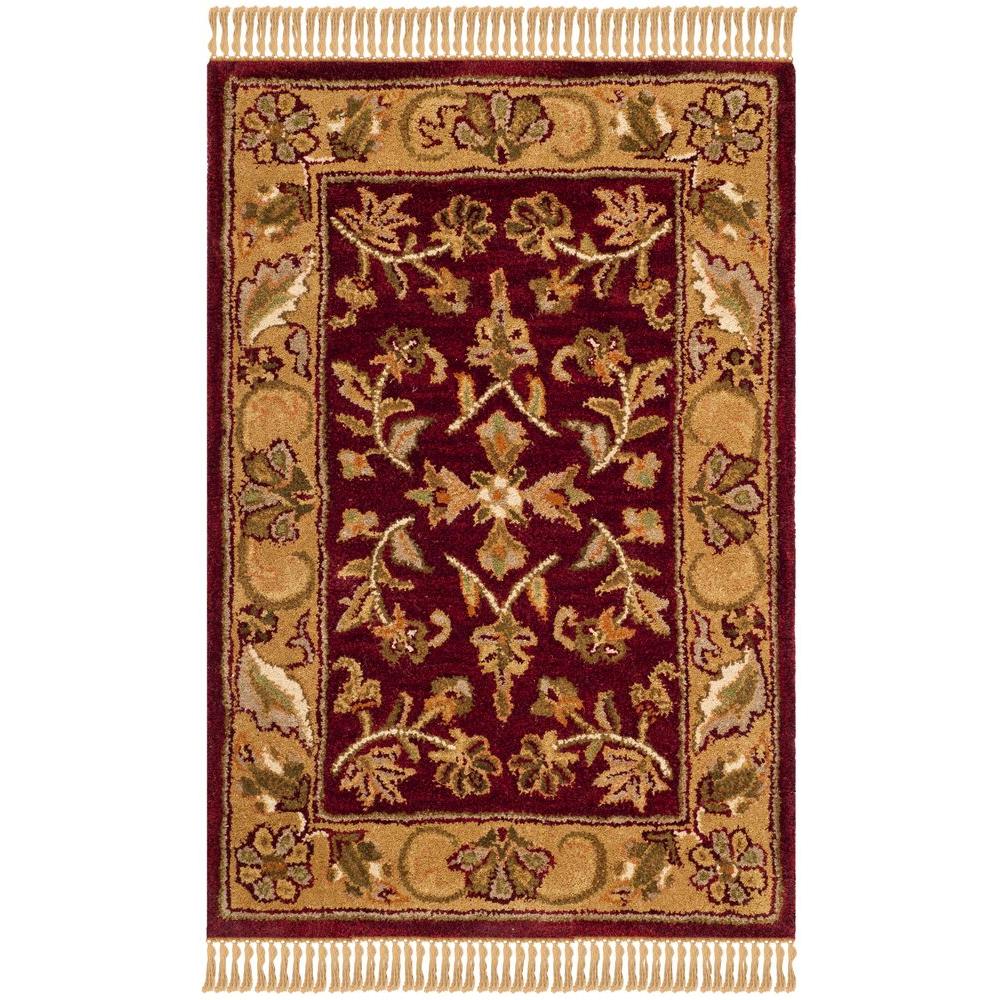 Safavieh Heritage Red/Gold 2 ft. x 3 ft. Area RugHG170A2 The Home Depot