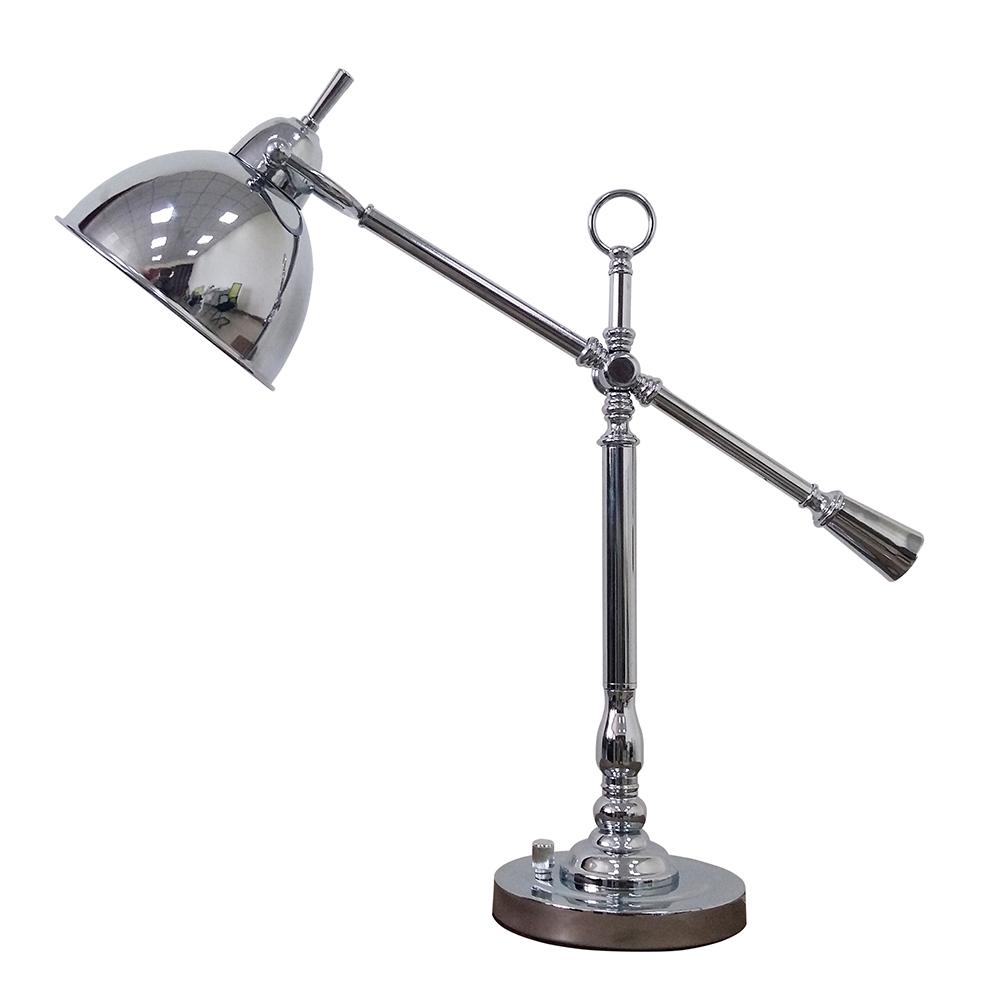 Round Springdale Lighting Yes Desk Lamps The Home Depot Polished Chrome Desk Lamp With Shade