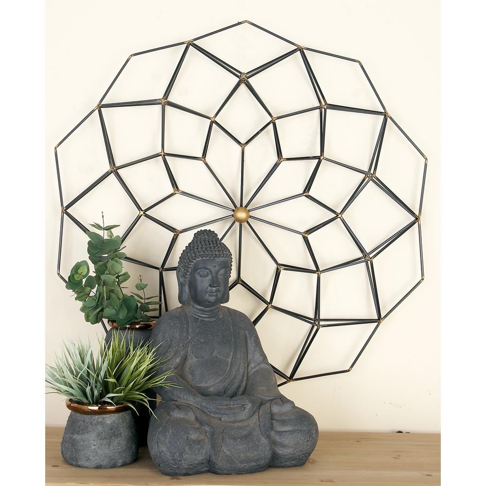 Modern Black And Gold Iron Geometric Wall Decor Modern Black And Gold Iron Geometric Wall Decor
