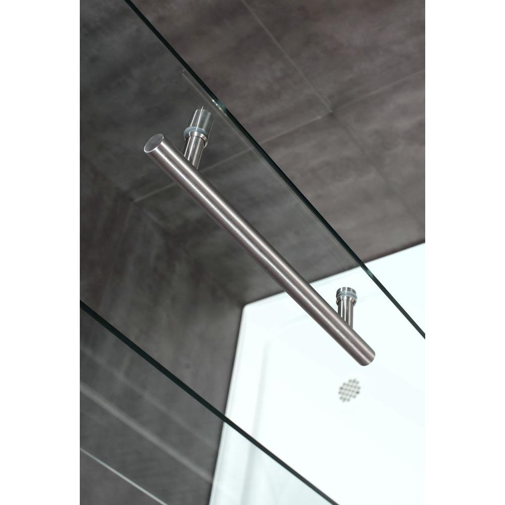 Sdr978 Langham Completely Frameless Sliding Alcove Shower Door