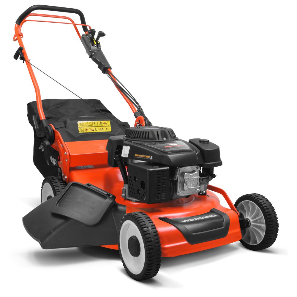 Weibang 21 inch 196cc 4 Stroke Loncin Engine Gas Steel Deck Residential Walk... by Weibang