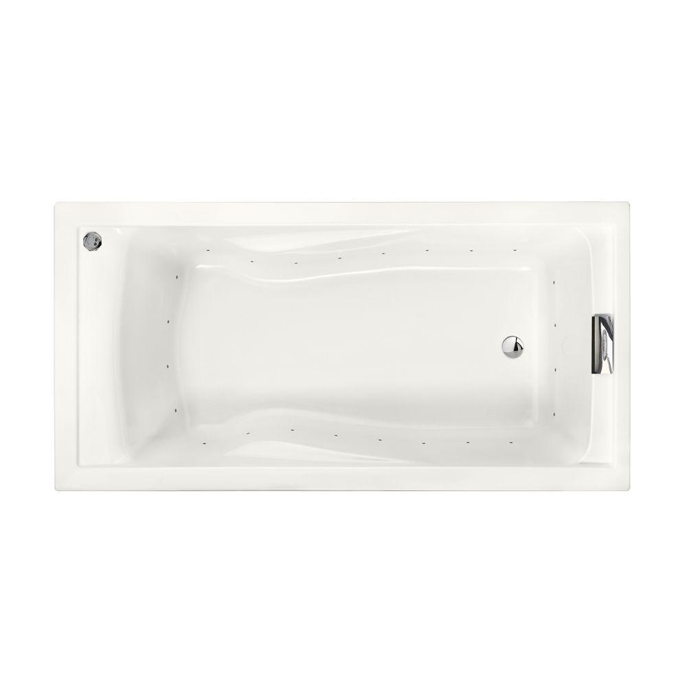 American Standard Evolution 72 In X 36 In Reversible Drain Everclean Air Bath Tub In White
