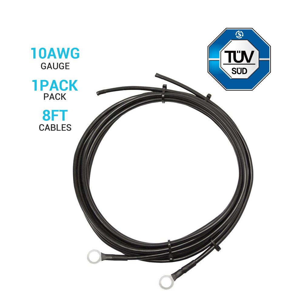 10 AWG Wire Copper Tray Cable Connect Charge Controller and Battery RENOGY 8ft