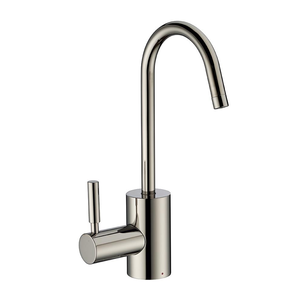Nickel Hot Water Only Kitchen Faucets The Home Depot Single Handle Instant Hot Water Dispenser In Polished Nickel