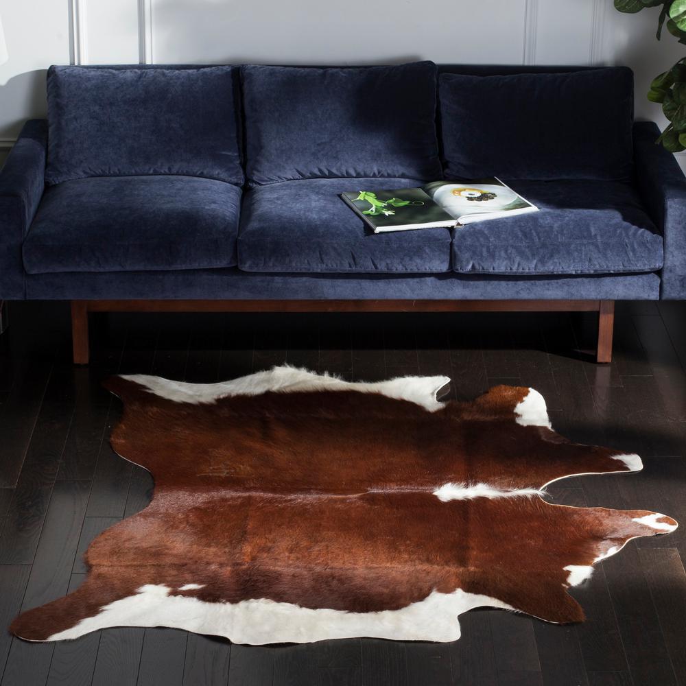Safavieh Cow Hide Brown White 4 Ft X 6 Area Rug Safavieh Cow Hide Brown White 4 Ft X 6 Area Rug
