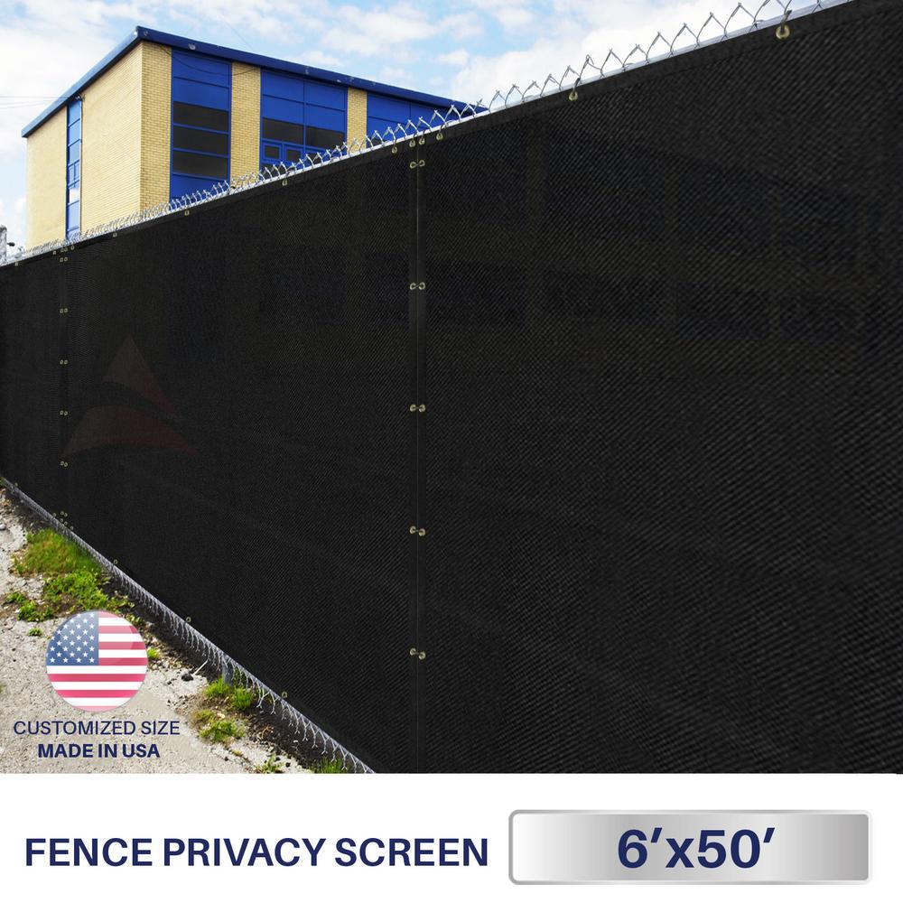 Boen 5 Ft X 50 Ft Green Privacy Fence Screen Netting Mesh With Reinforced Grommet For Chain Link Garden Fence Pn 30067 The Home Depot