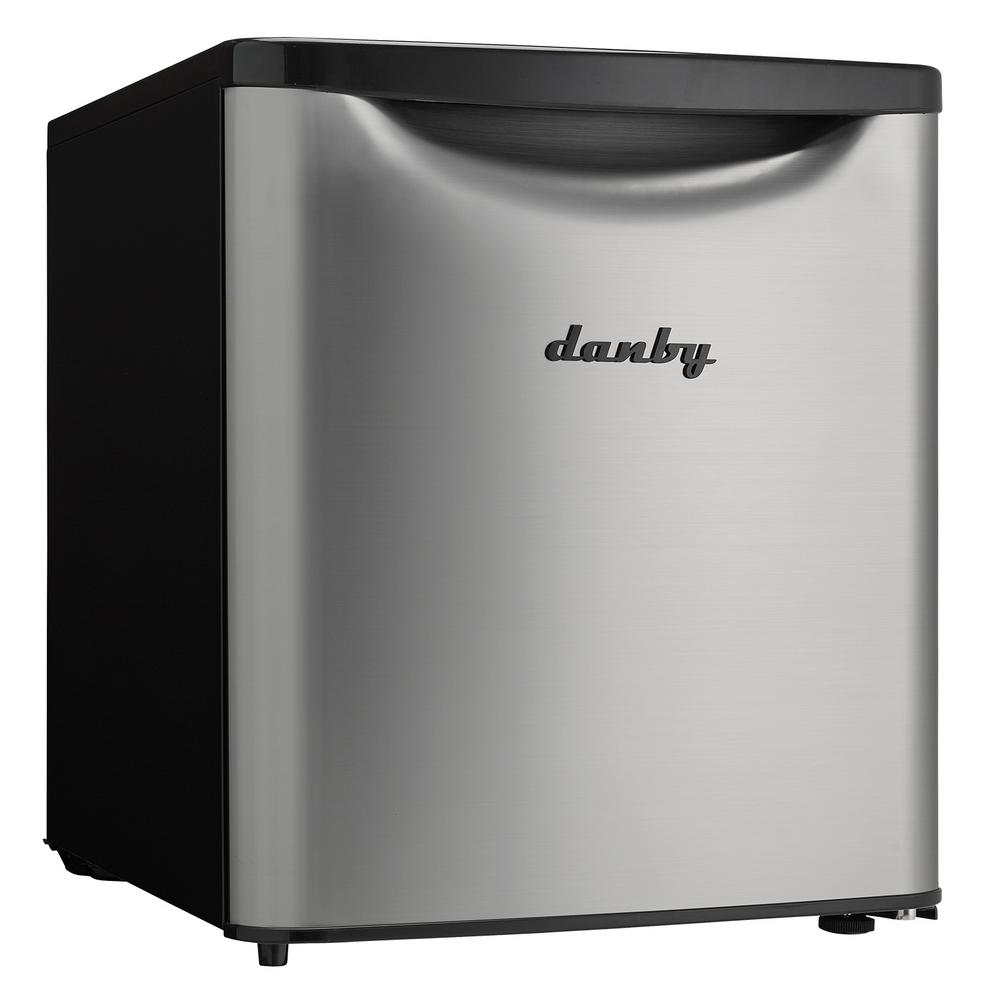 Danby 1.73 cu. ft. Mini Fridge in Spotless Steel, Silver