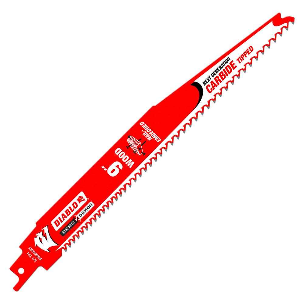 Diablo 9 In. 6/9 Tpi Demo Demon Carbide Tipped Reciprocating Saw Blade ...