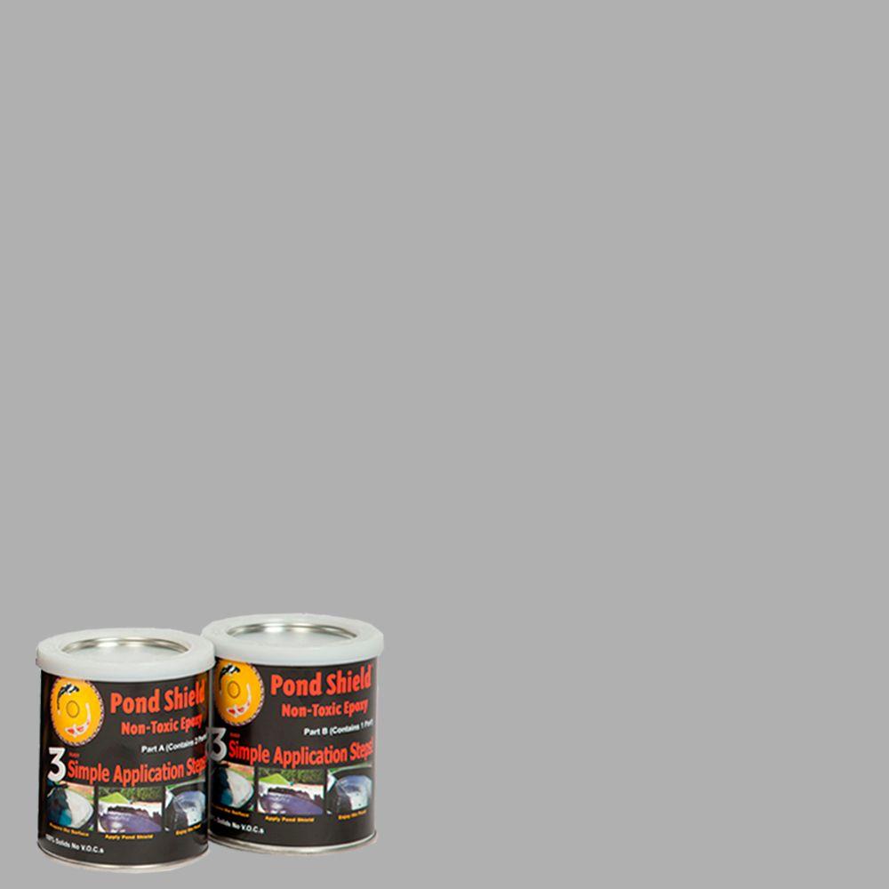 Waterproofer Sealer Pond Paint Exterior The Home Depot Pond Shield 1 5 Qt Gray Non Toxic Epoxy