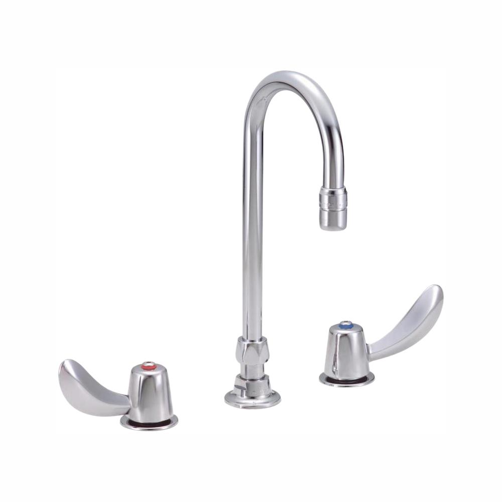 Delta Commercial 8 In Widespread 2 Handle Bathroom Faucet With