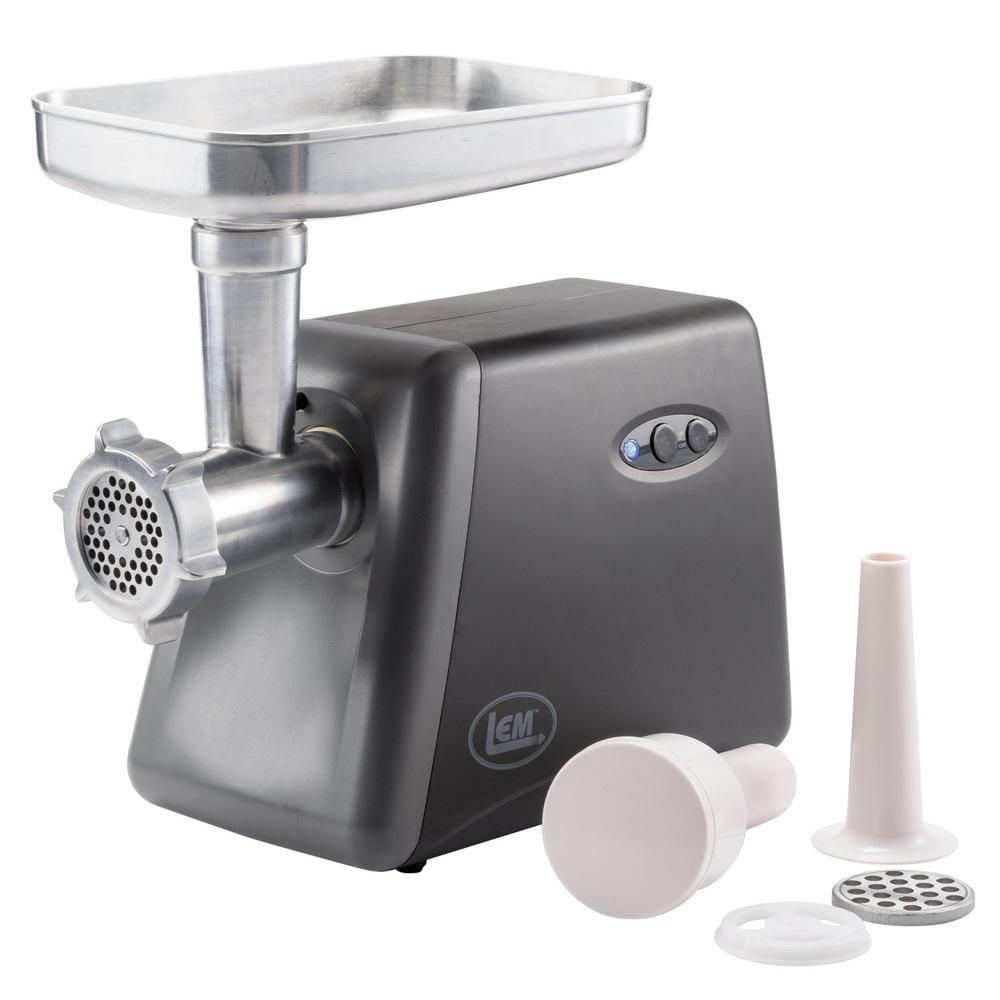 LEM Mighty Bite 8 Electric Meat Grinder with 3 Stuffing Tubes and Meat