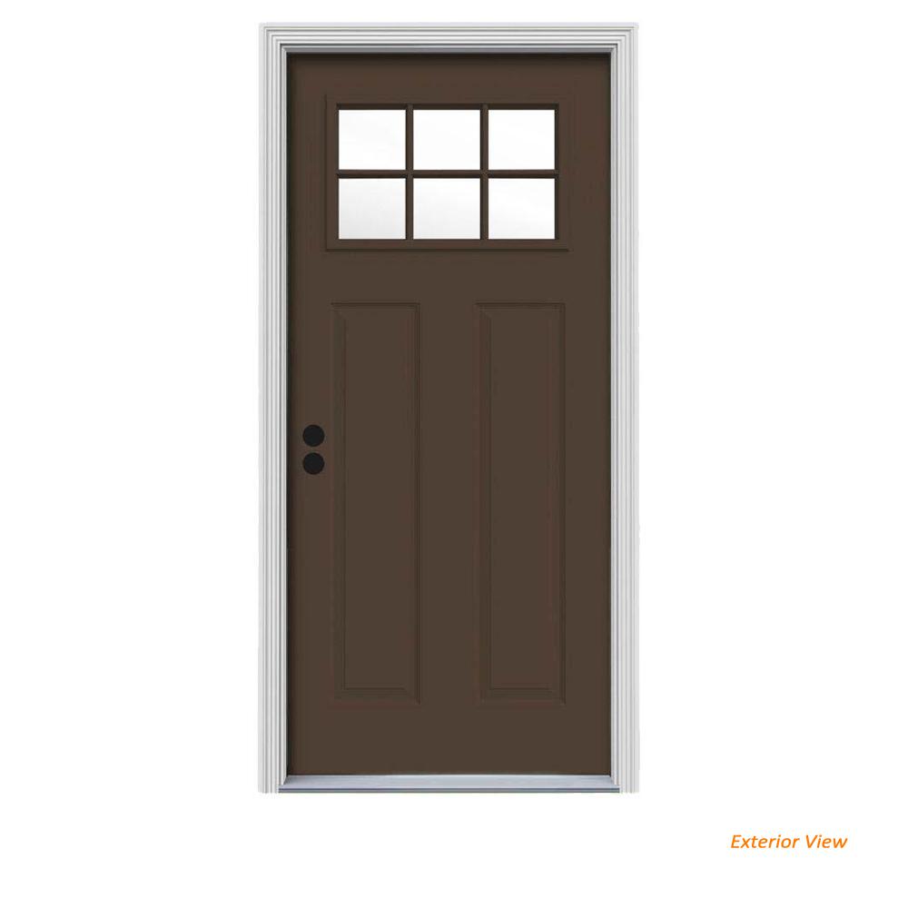 Dark Brown Front Doors Exterior The Home Depot 30