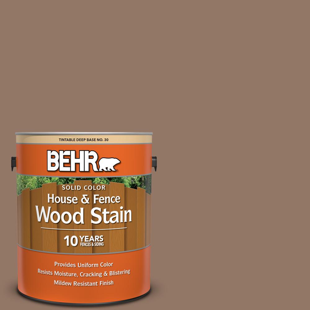 Behr 1 Gal Sc 147 Castle Gray Solid Color House And Fence Exterior