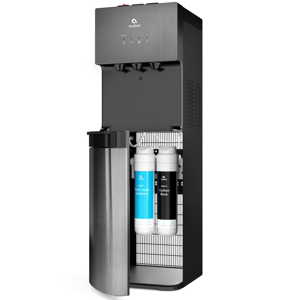 Avalon A5BLK Self Cleaning Bottleless Water Cooler Dispenser, UL/NSF Black Stainless Steel Water Cooler