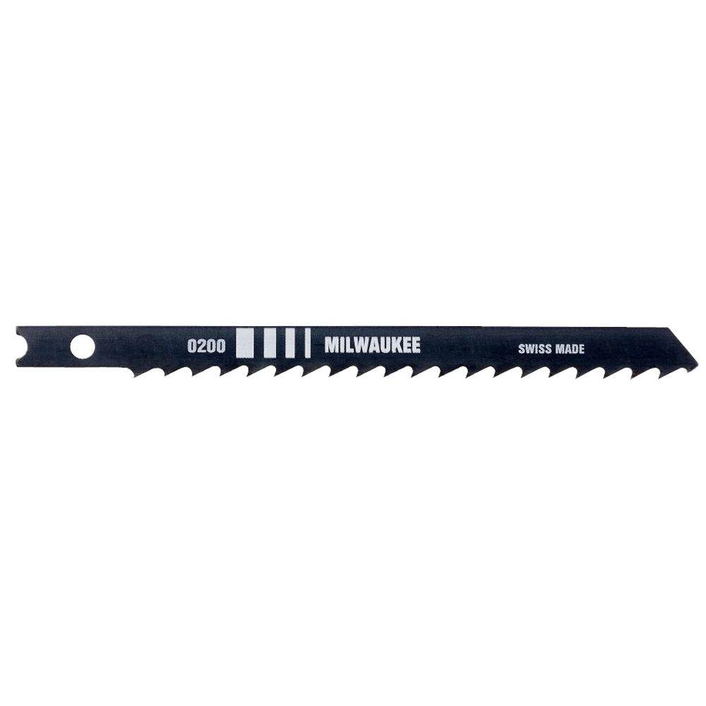 Milwaukee 4 in. 6 TPI U Shank High Carbon Steel Jig Saw Blade4842