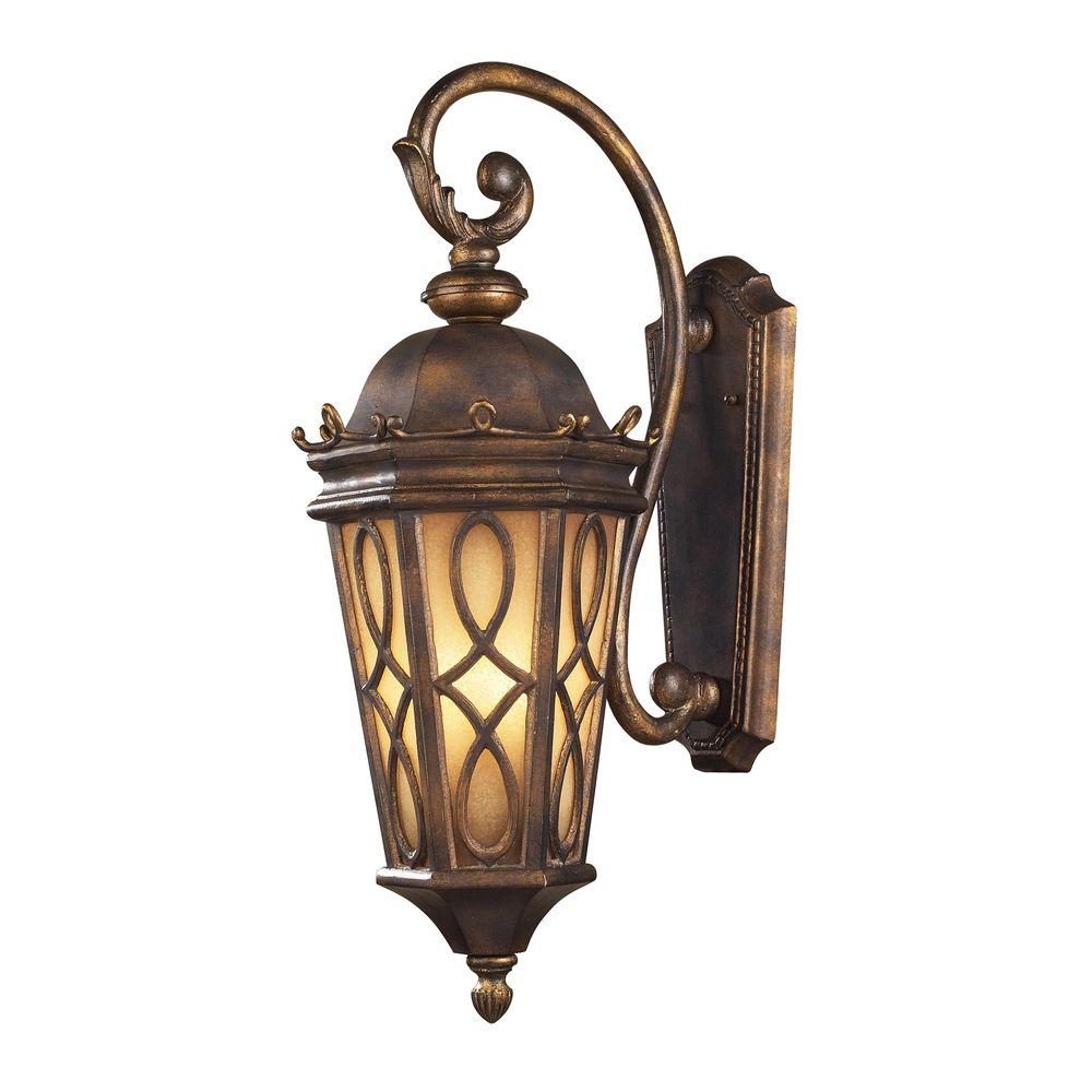 Titan Lighting Burlington Junction 3 Light Outdoor Hazelnut Bronze