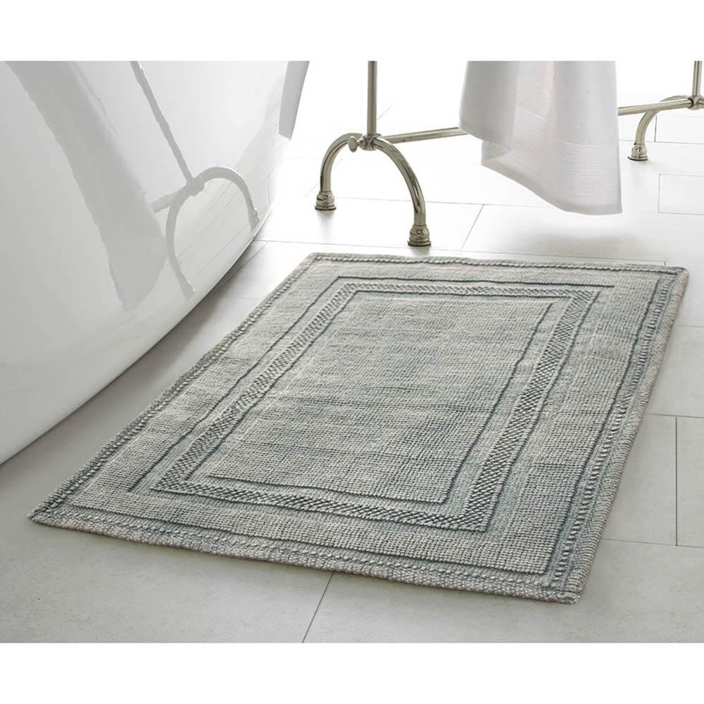 Jean Pierre Cotton Stonewash Racetrack 17 In X 24 Bath Rug Jean Pierre Cotton Stonewash Racetrack 17 In X 24 Bath Rug Gray