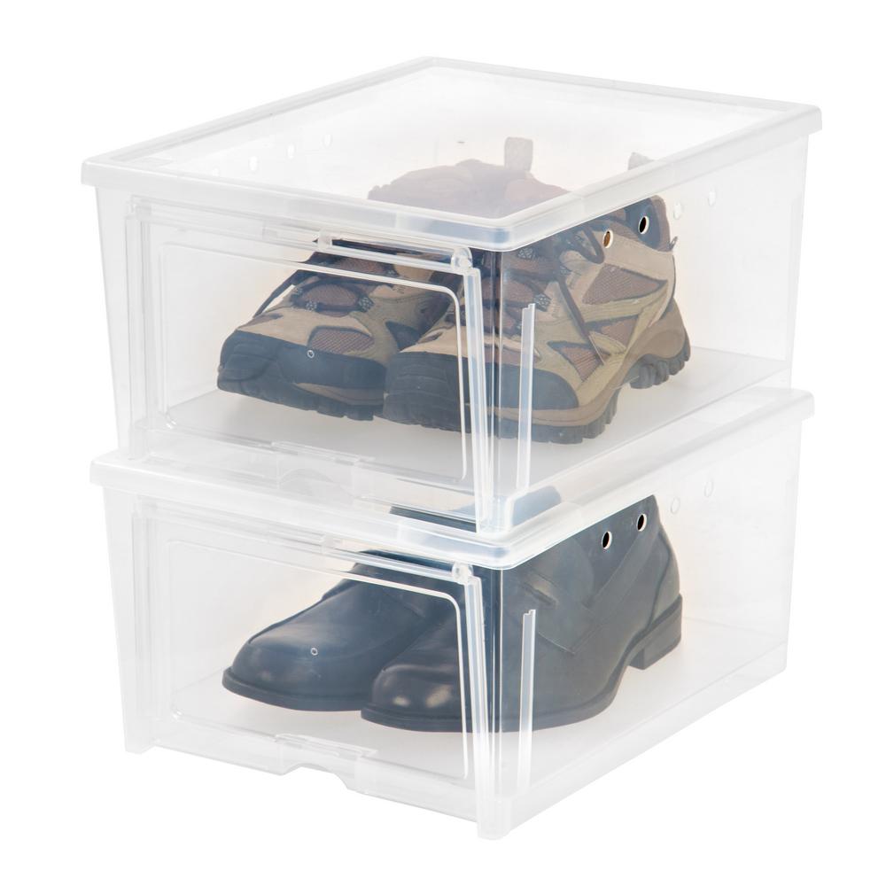 IRIS 1 Pair Easy Access Men's Shoe Box 