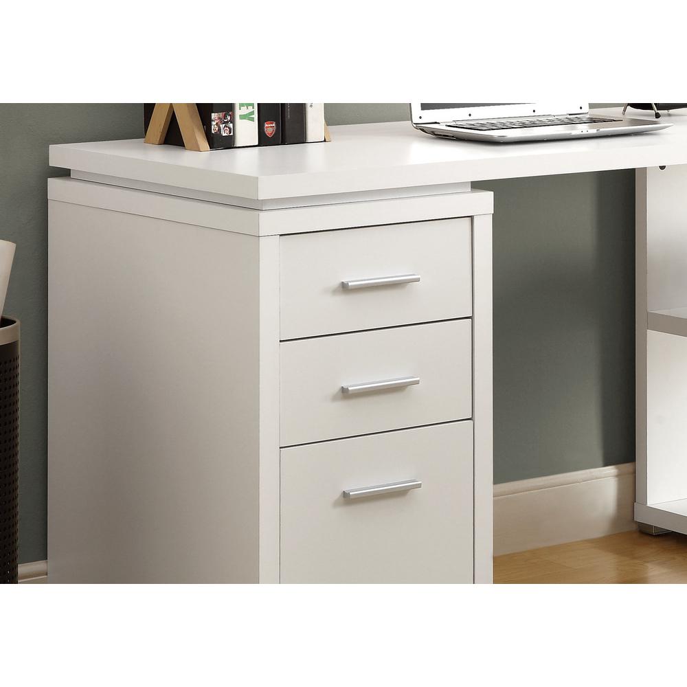 Monarch Specialties 2 Piece White Office Suite I 7023 The Home Depot 2 Piece White Office Suite I 7023