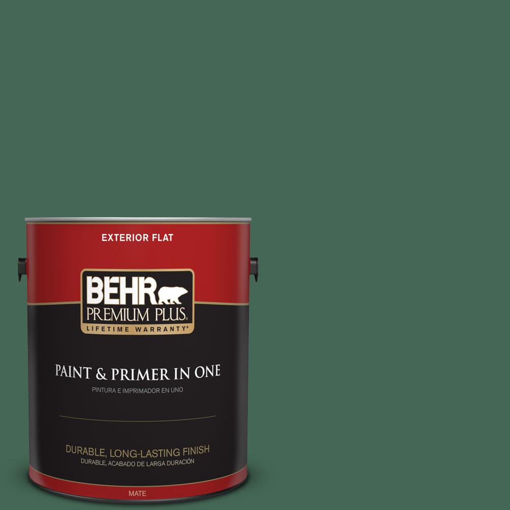 Behr Premium Plus 1 Gal M420 7 Billiard Green Flat Exterior Paint Behr Premium Plus 1 Gal M420 7 Billiard Green Flat Exterior Paint And