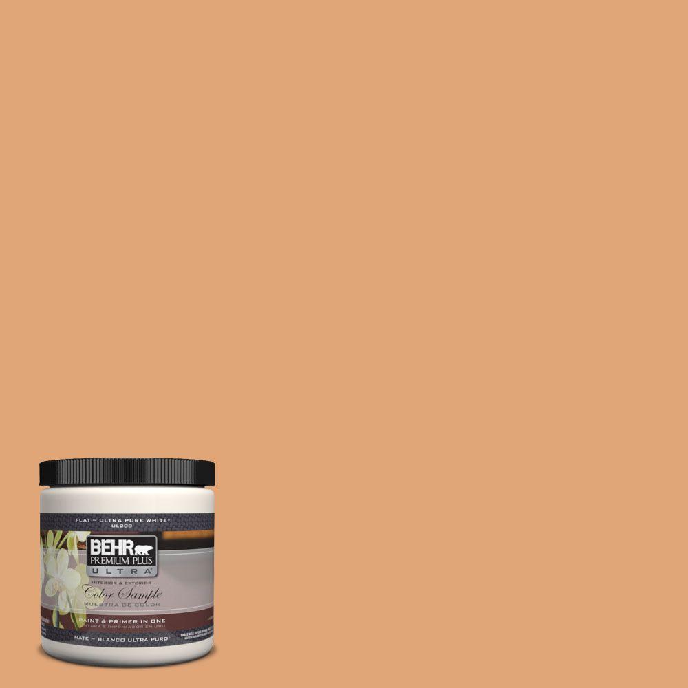 Behr Premium Plus Ultra 8 Oz Pmd 106 Caramel Sauce Interior Exterior Paint Sample Pmd 106u