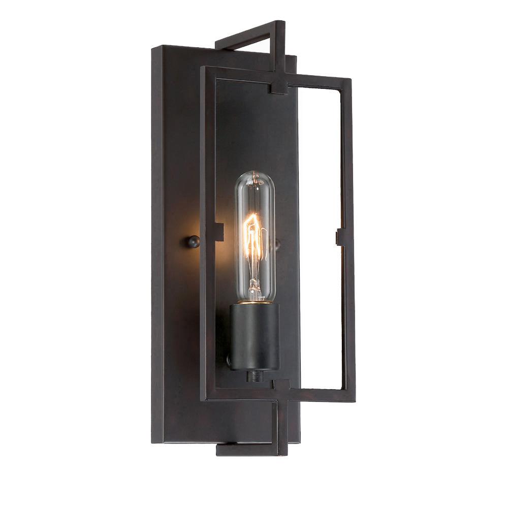 Cordelia Lighting 1-Light Vintage Bronze Wall Sconce-15016 ...