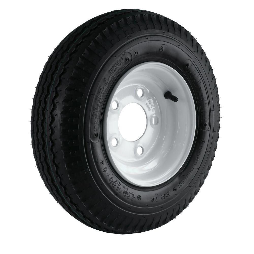 Martin Wheel 480/400-8 Load Range B 5-Hole Trailer Tire and Wheel ...