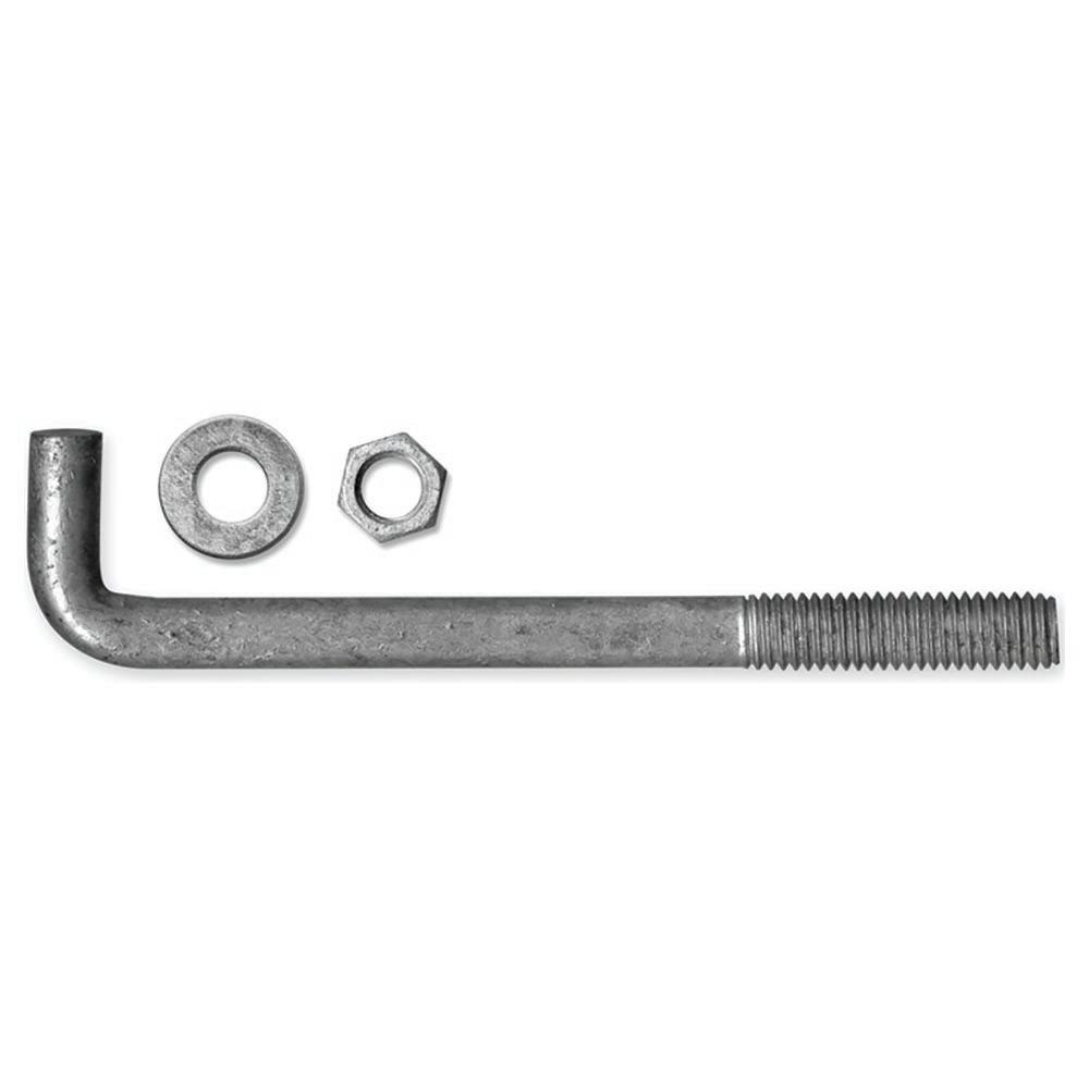 Acorn International 1/2 in. x 6 in. Plain Anchor Bolt with Nuts and Washers (50Pack)AB126