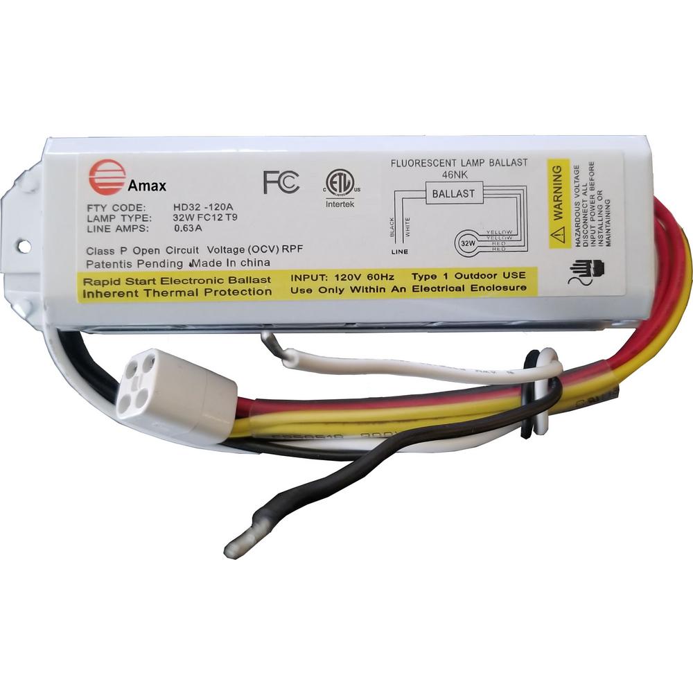 Amax Lighting Fc23t9 T5 120 Volt 6 63 In Electronic Ballast 1 Lamp