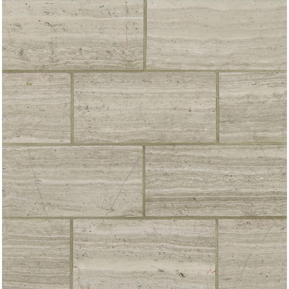 12x24 Limestone Tile Natural Stone The Home Depot Polished Limestone Floor And Wall Tile