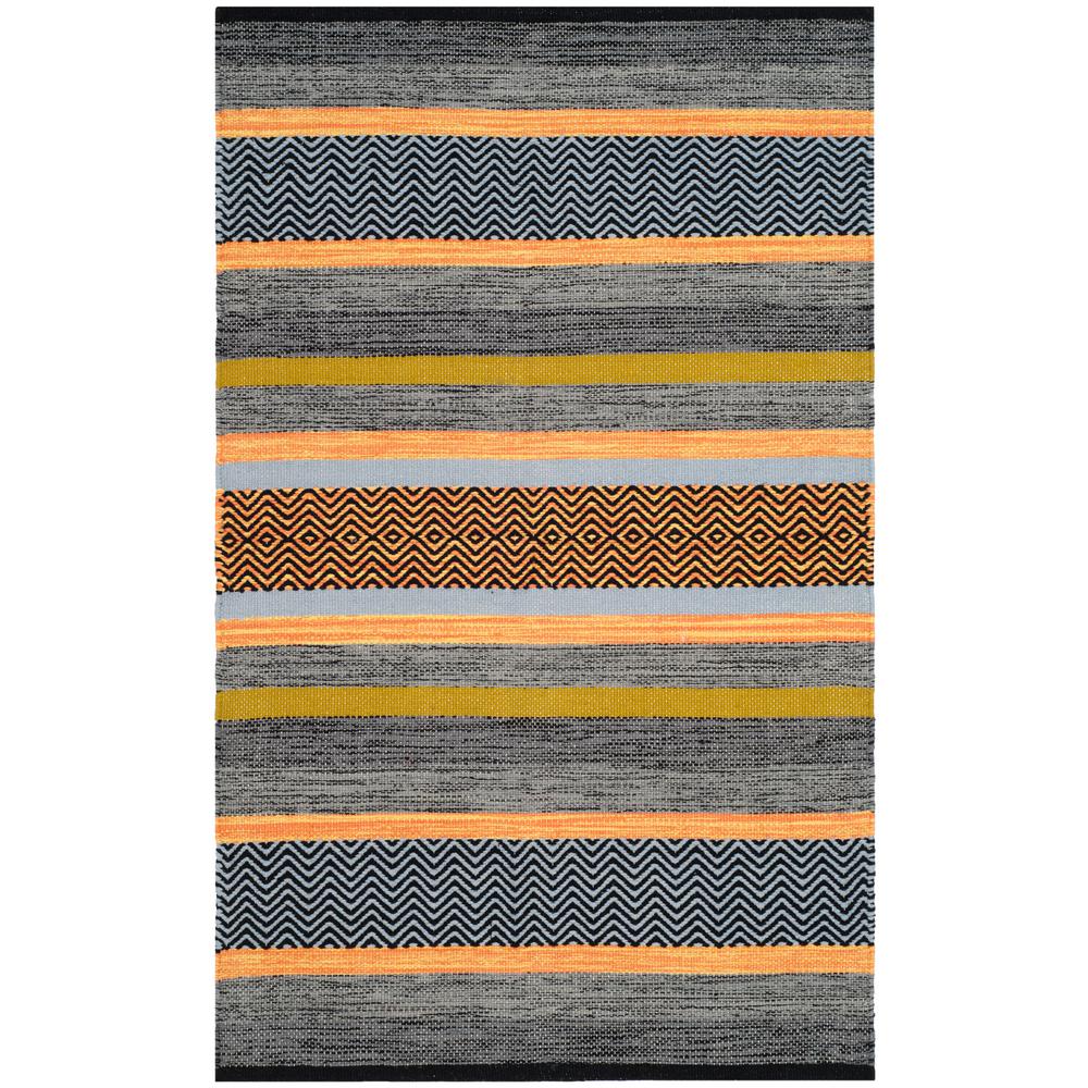 Safavieh Montauk Collection MTK212A Navy and Multi Runner 23 x 8