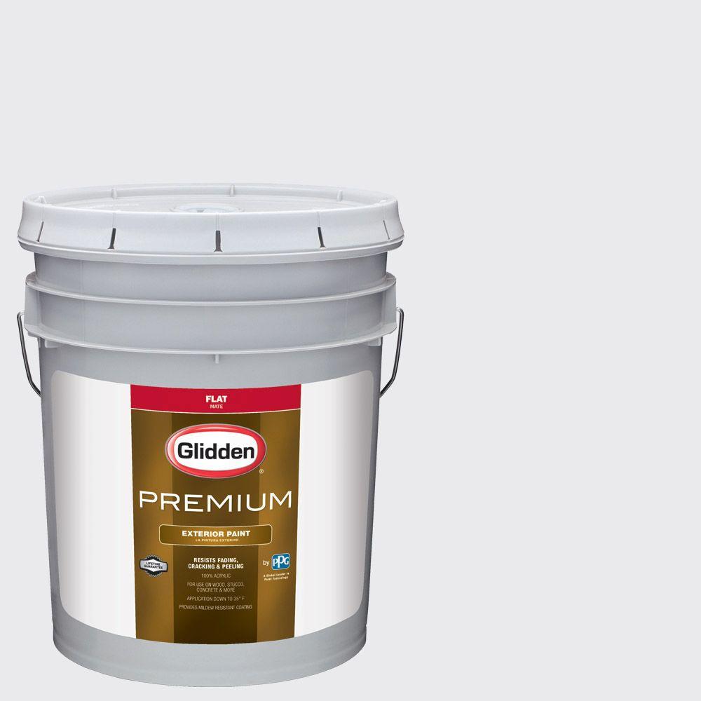 Glidden Premium 5-gal. #HDGCN35 Nova White Flat Latex Exterior Paint ... Glidden Premium 5-gal. #HDGCN35 Nova White Flat Latex Exterior Paint ...