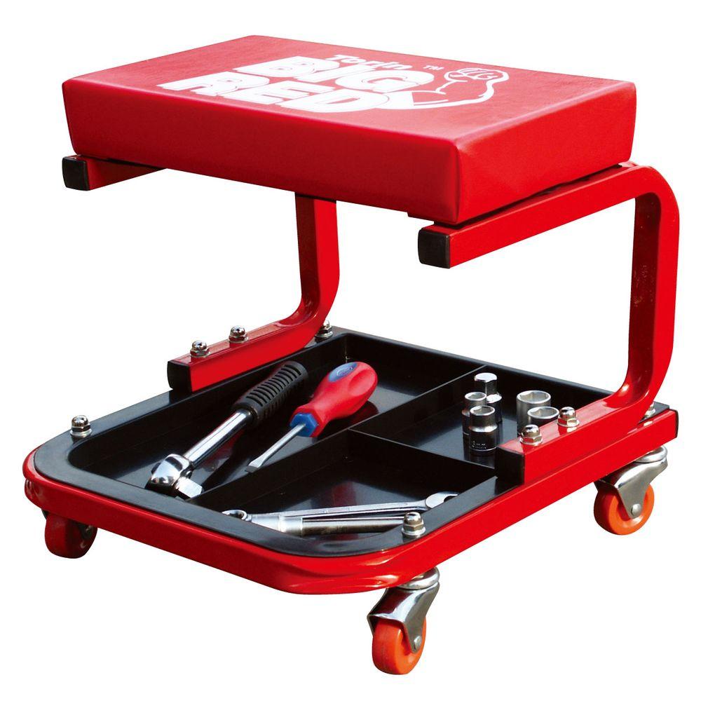 Big Red Creeper Seat With Tool Tray Tr6300 The Home Depot