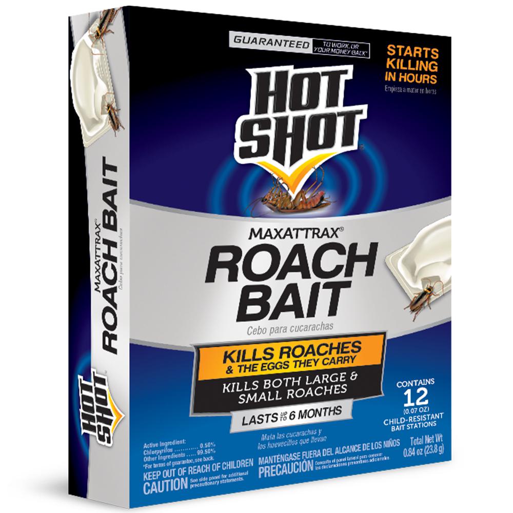 Hot Shot MaxAttrax Roach Bait (12Count)HG2030W8 The Home Depot