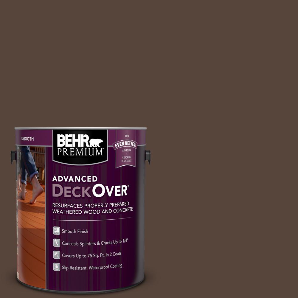 BEHR Premium DeckOver 1 gal. SC111 Wood Chip Smooth Solid Color Exterior Wood and Concrete