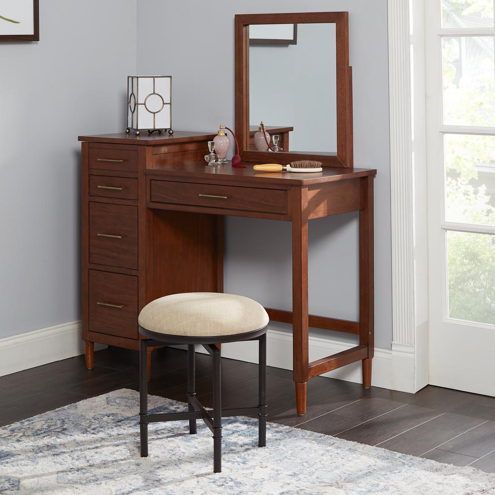 Silverwood Furniture Reimagined Scott Bronze Swivel Vanity