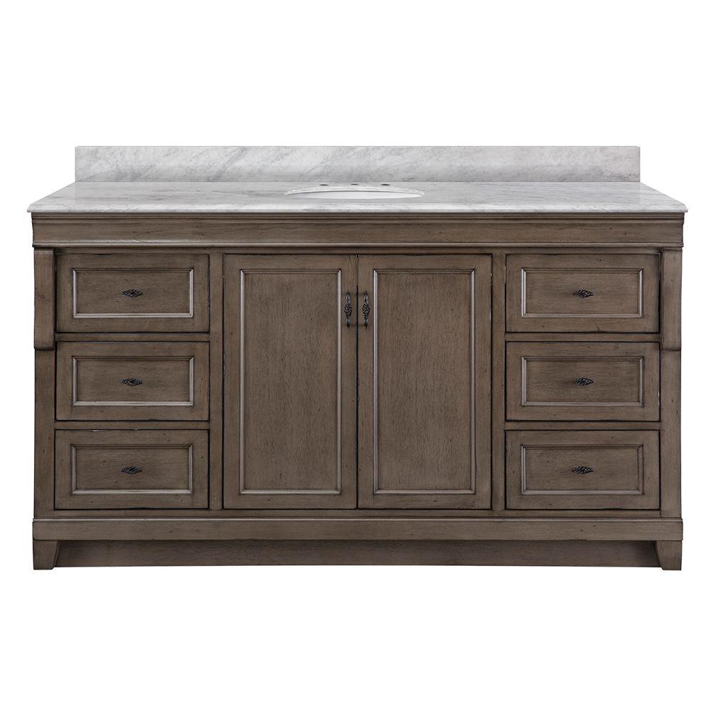 Home Decorators Collection Naples 25 in. W x 22 in. D Bath Vanity in