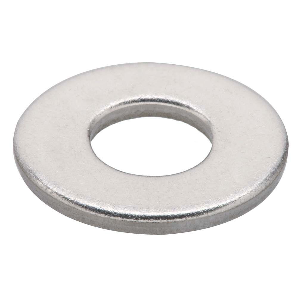 Everbilt 8 Stainless Steel Flat Washer 12 Pack 800321 The Home Depot