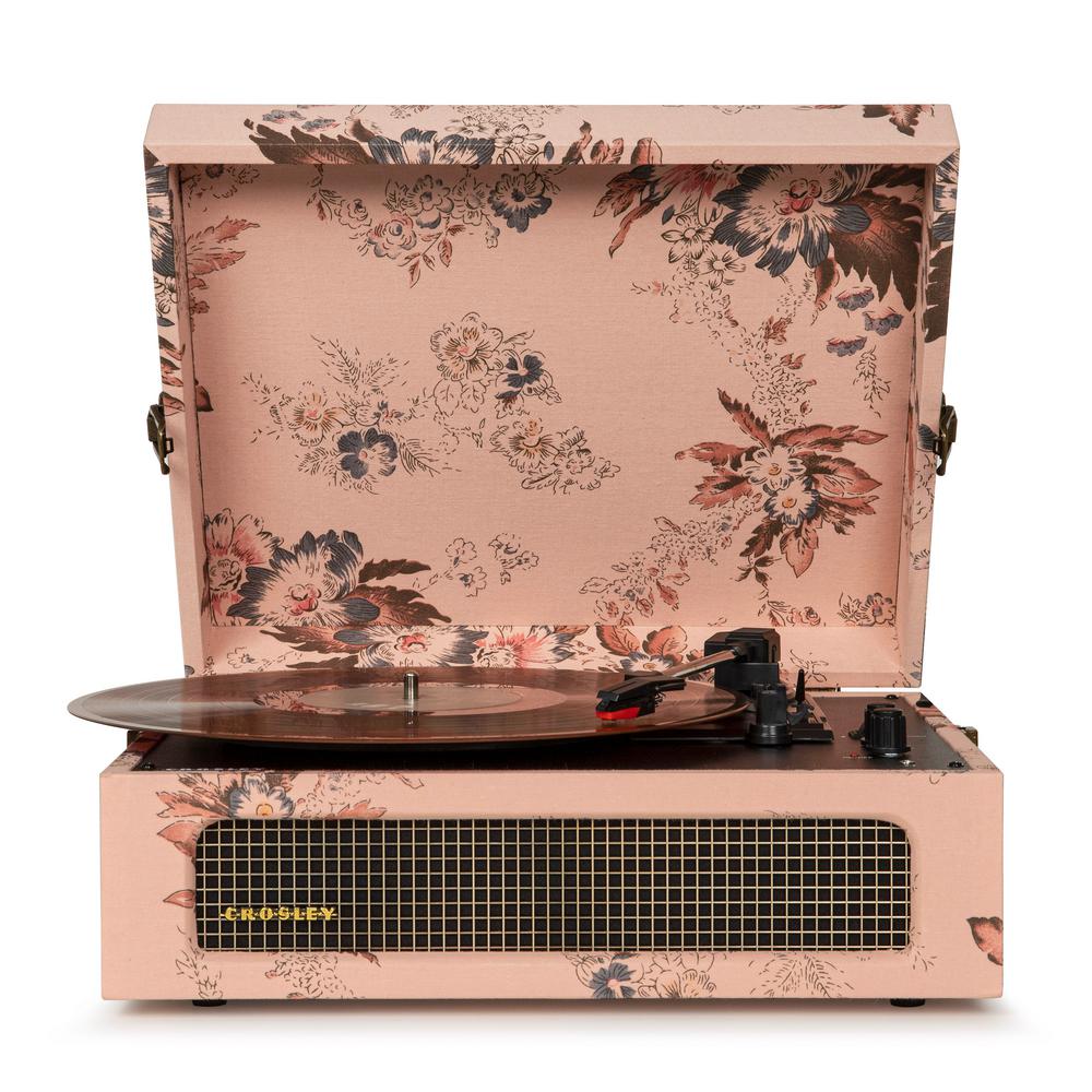 Crosley Voyager Turntable in FloralCR8017AFL The Home Depot