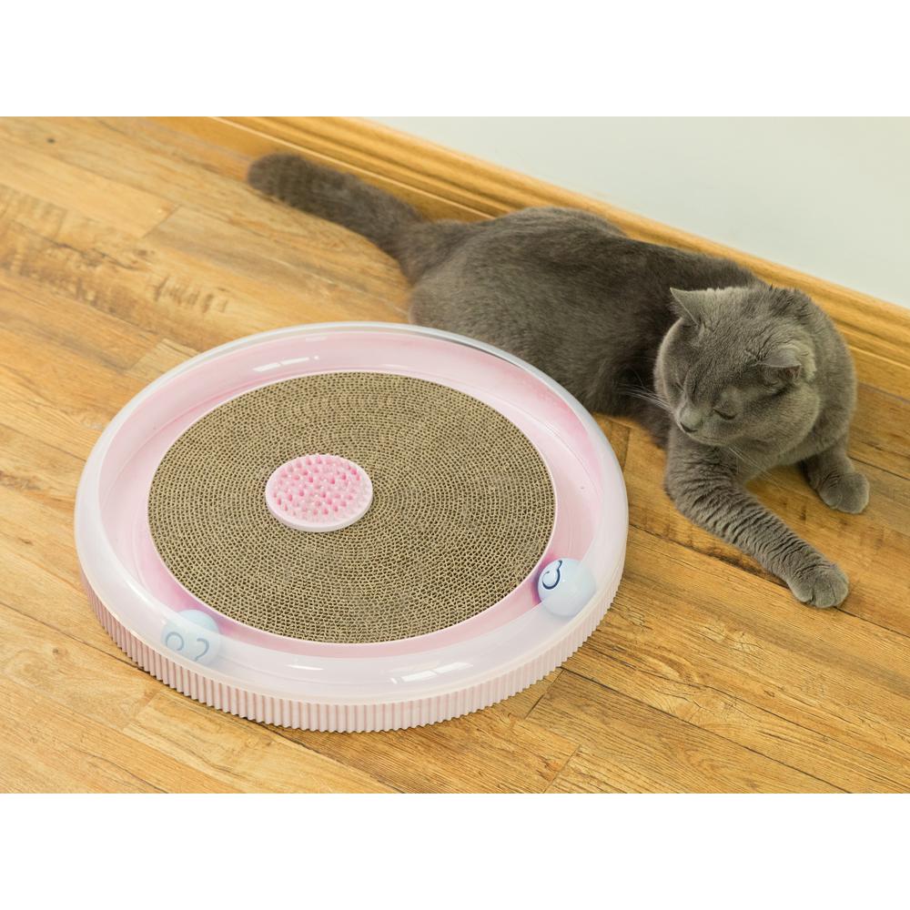 cat scratcher with brush