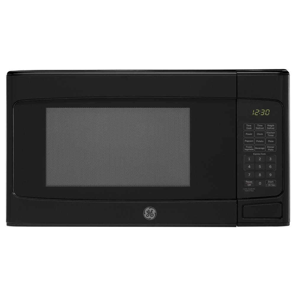 Ge 1 1 Cu Ft Countertop Microwave In Black Jes1145dmbb The