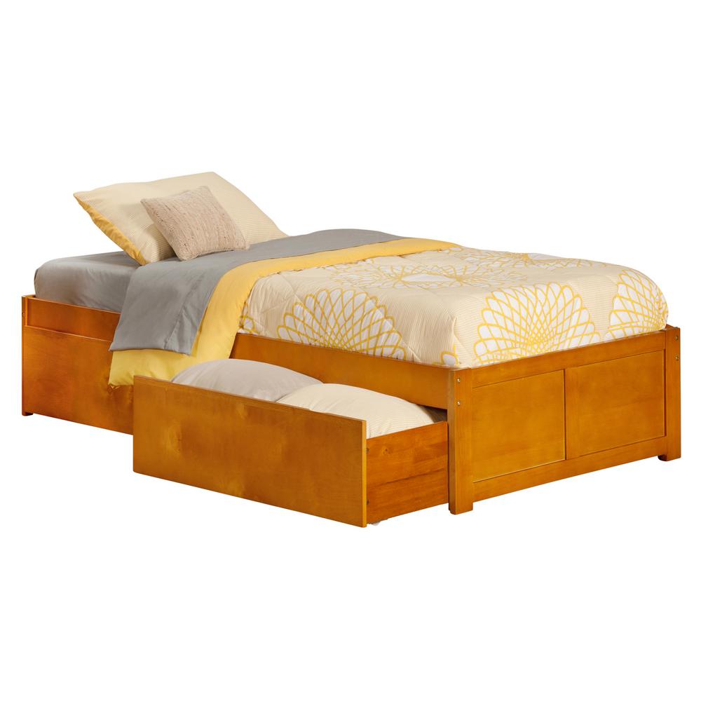 Atlantic Furniture Concord Caramel Twin Xl Platform Bed With Flat Atlantic Furniture Concord Caramel Twin Xl Platform Bed With Flat Panel Foot Board And 2