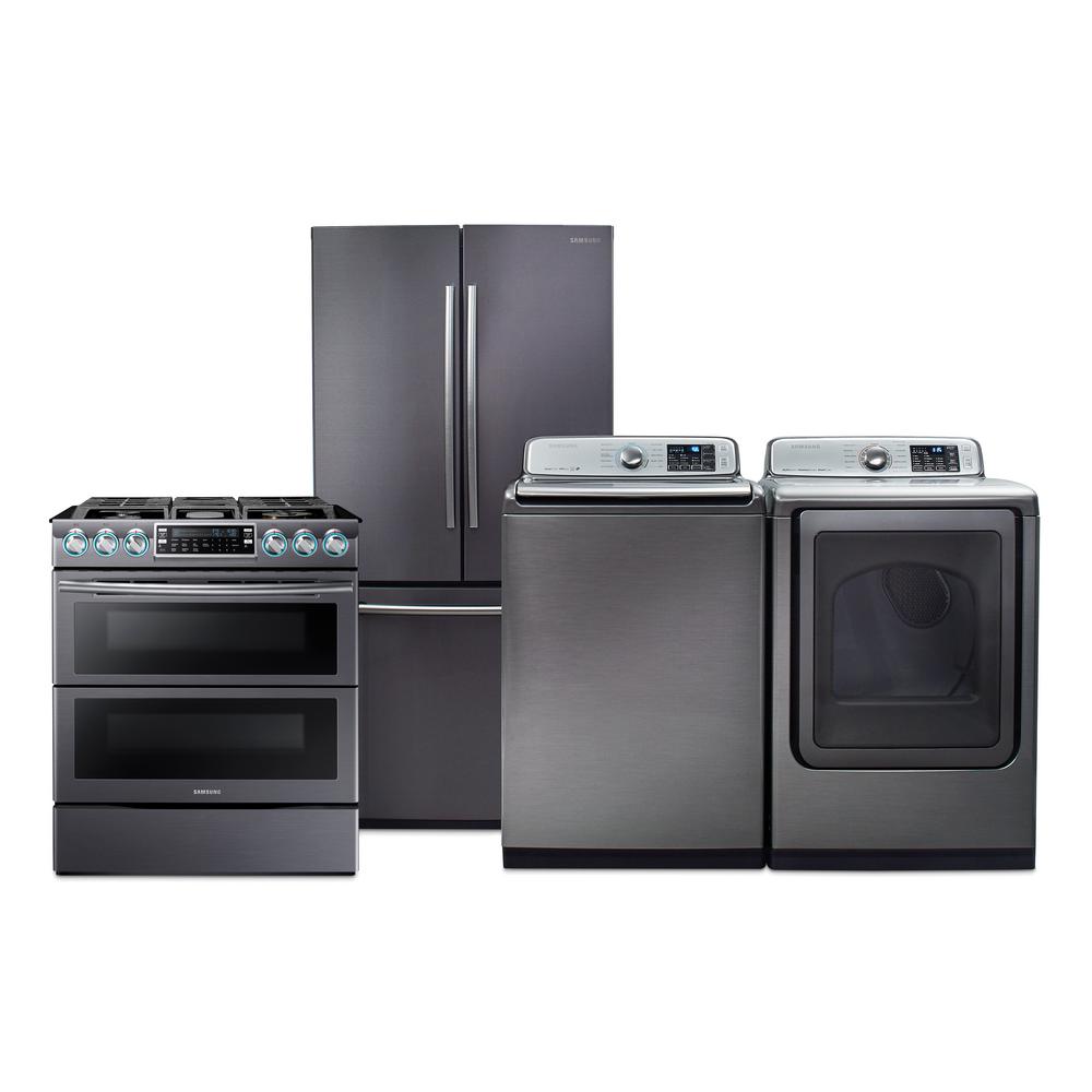Samsung 25 5 Cu Ft French Door Refrigerator In Fingerprint Resistant Black Stainless Samsung 25 5 Cu Ft French Door Refrigerator In Fingerprint Resistant Black Stainless