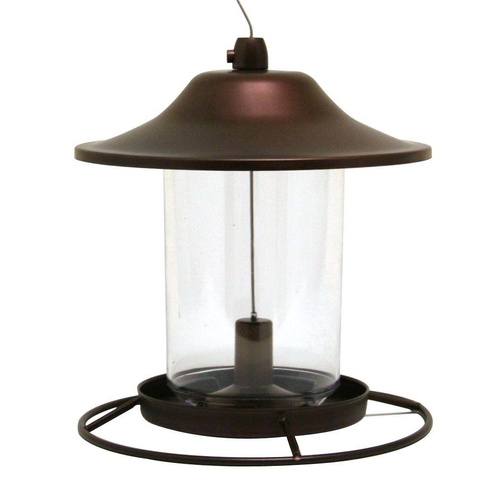 Perky Pet Brown Panorama Hanging Bird Feeder 2 Lb Capacity 312