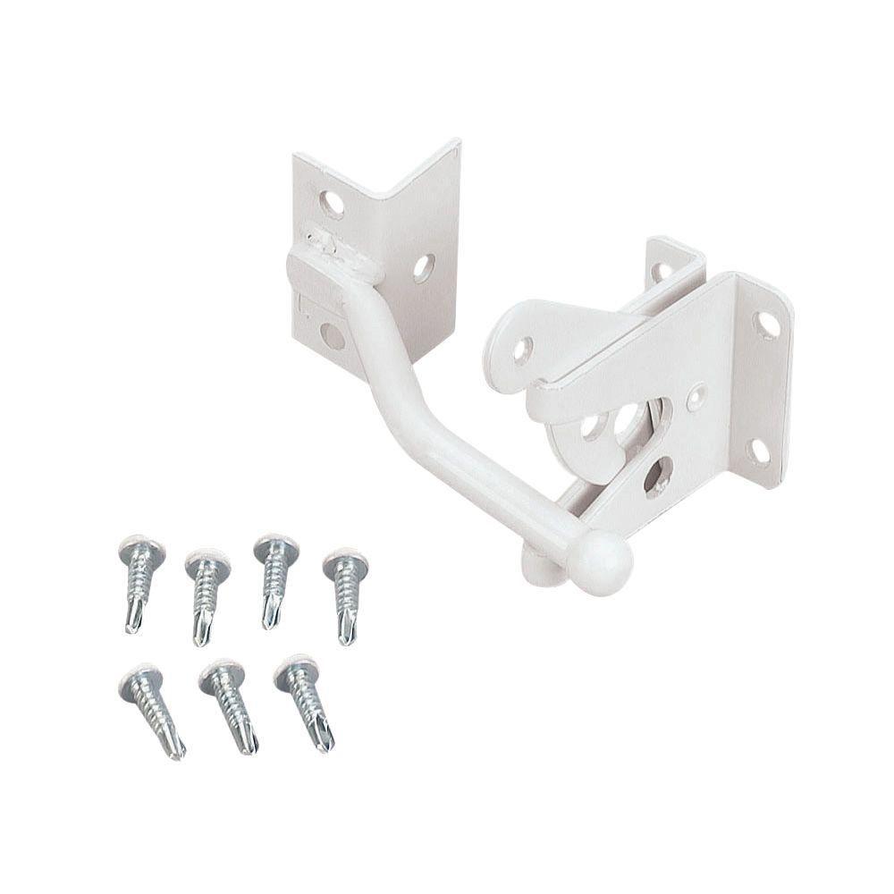White Gate Hinge Fence Vinyl Wood Gates Hinges Fencing Accessory No Rust Steel