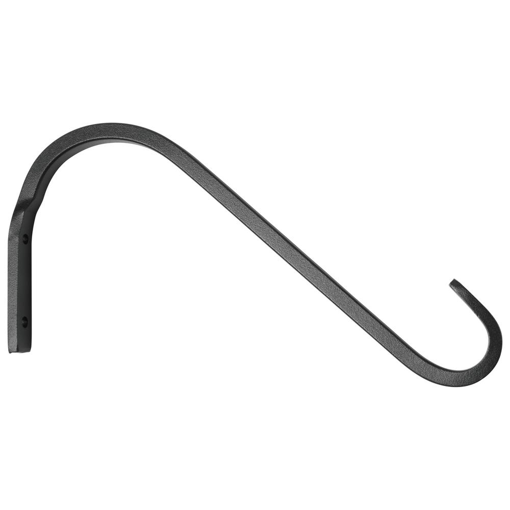 Vigoro 9.85 in. x 0.354 in. x 5.74 in. Black Iron Curved