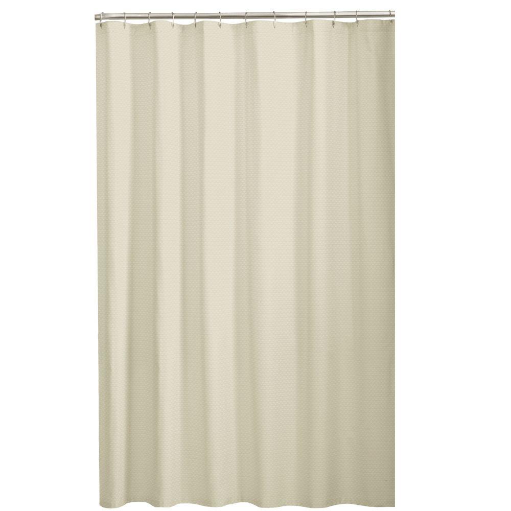 Glacier Bay Dobby 72 In Fabric Shower Curtain In Taupe 7137001 TAUP   Taupe Glacier Bay Shower Curtains 7137001 Taup 64 1000 