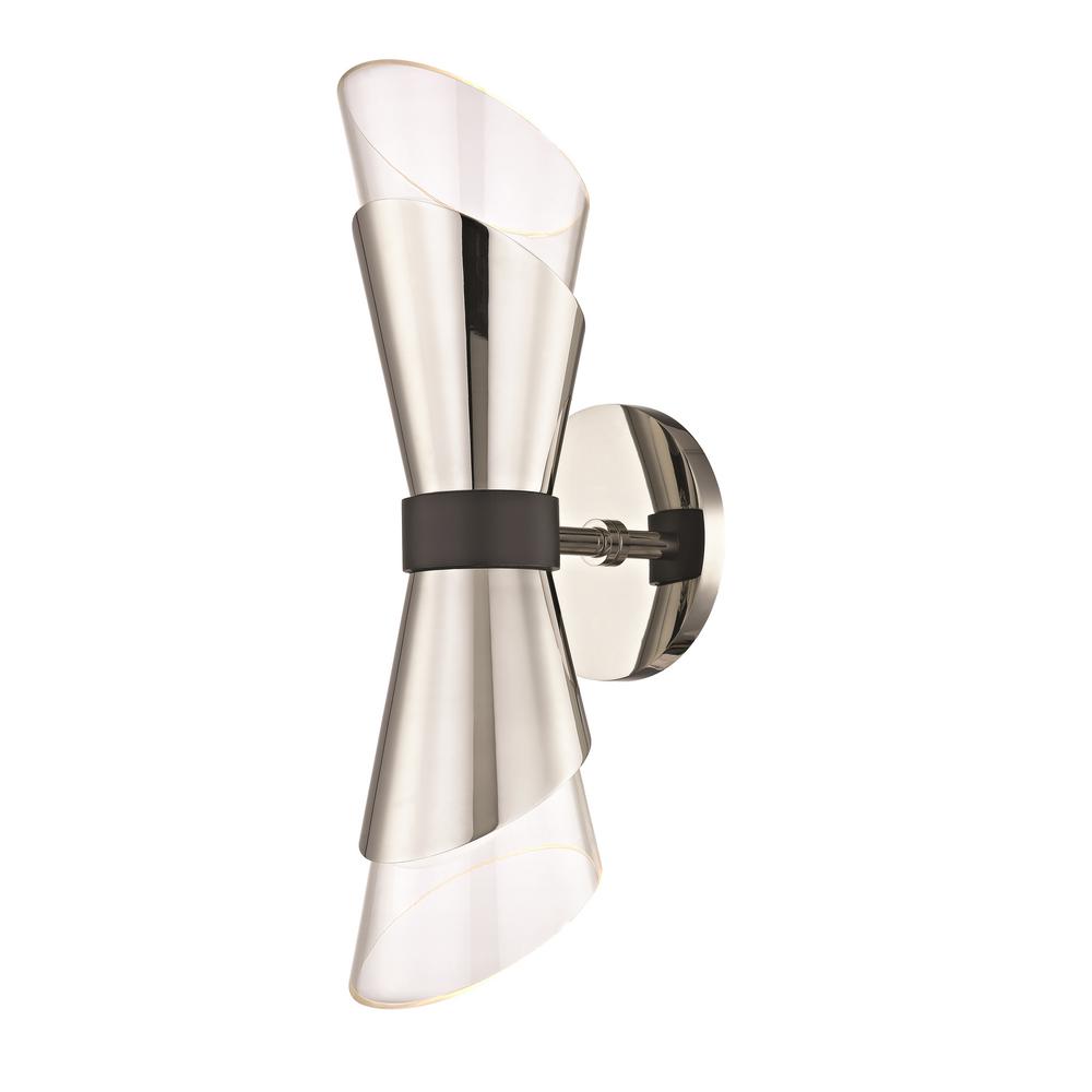 Mitzi by Hudson Valley Lighting Angie 2-Light Polished Nickel 15 inch HLED Wall... by Mitzi by Hudson Valley Lighting
