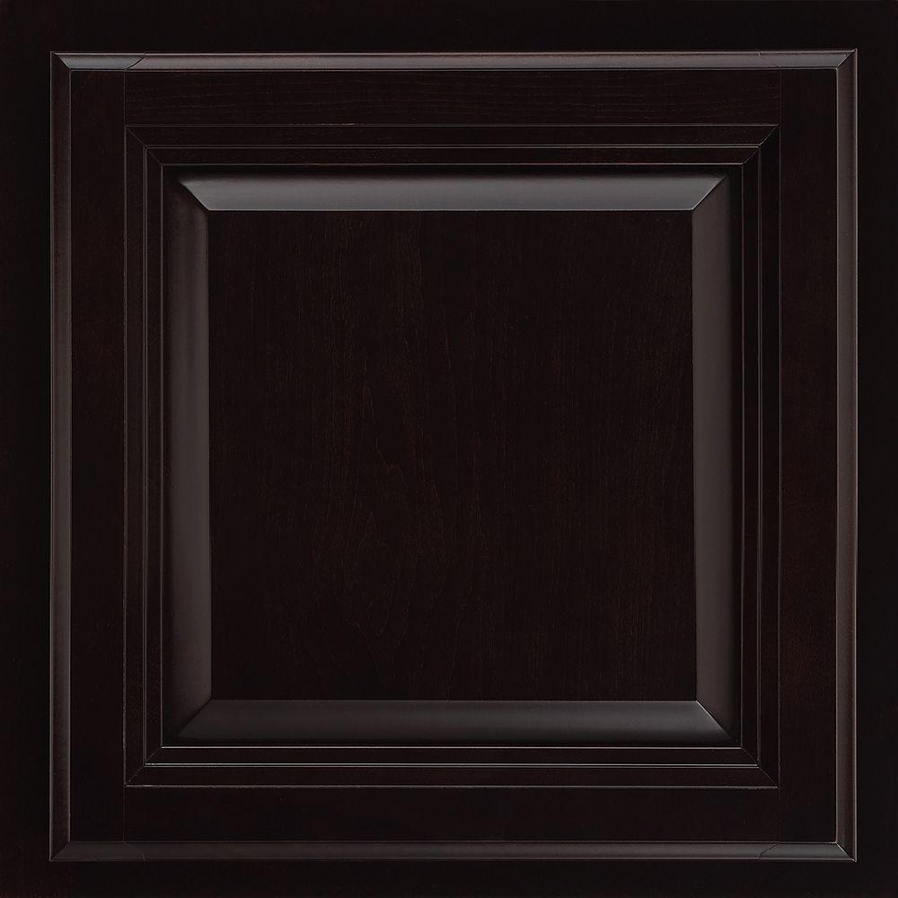 American Woodmark 13x12 7 8 In Portland Maple Cabinet Door Sample Portland Maple Cabinet Door Sample In Espresso