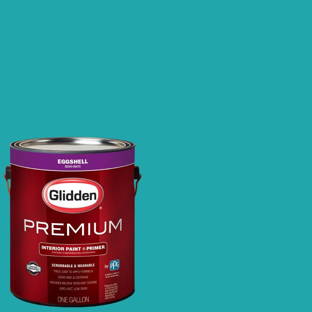Glidden Premium 1 Gal Hdgb14 Marine Blue Eggshell Interior Paint Hdgb14 Marine Blue Eggshell Interior Paint With Primer